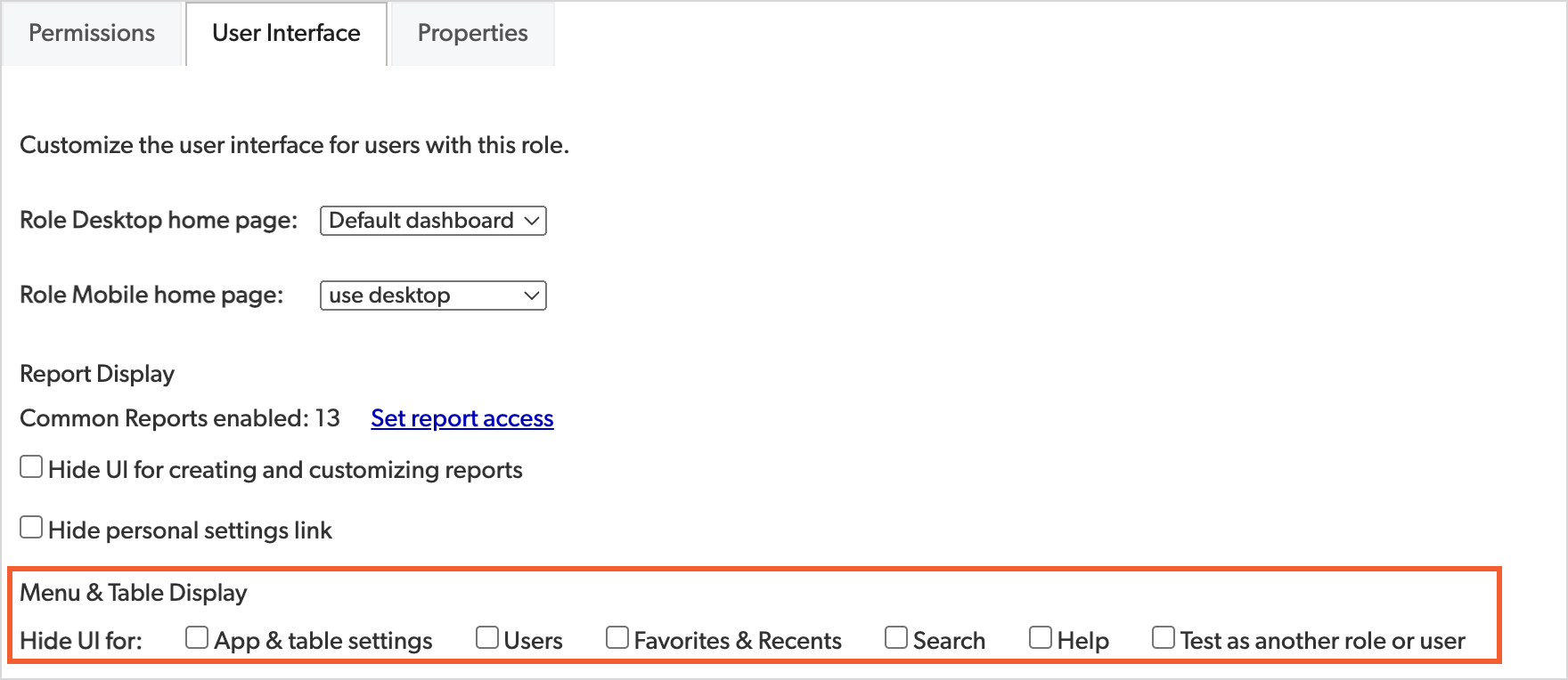Hide one or more UI options by selecting or deselecting Menu & Table Display checkboxes.png